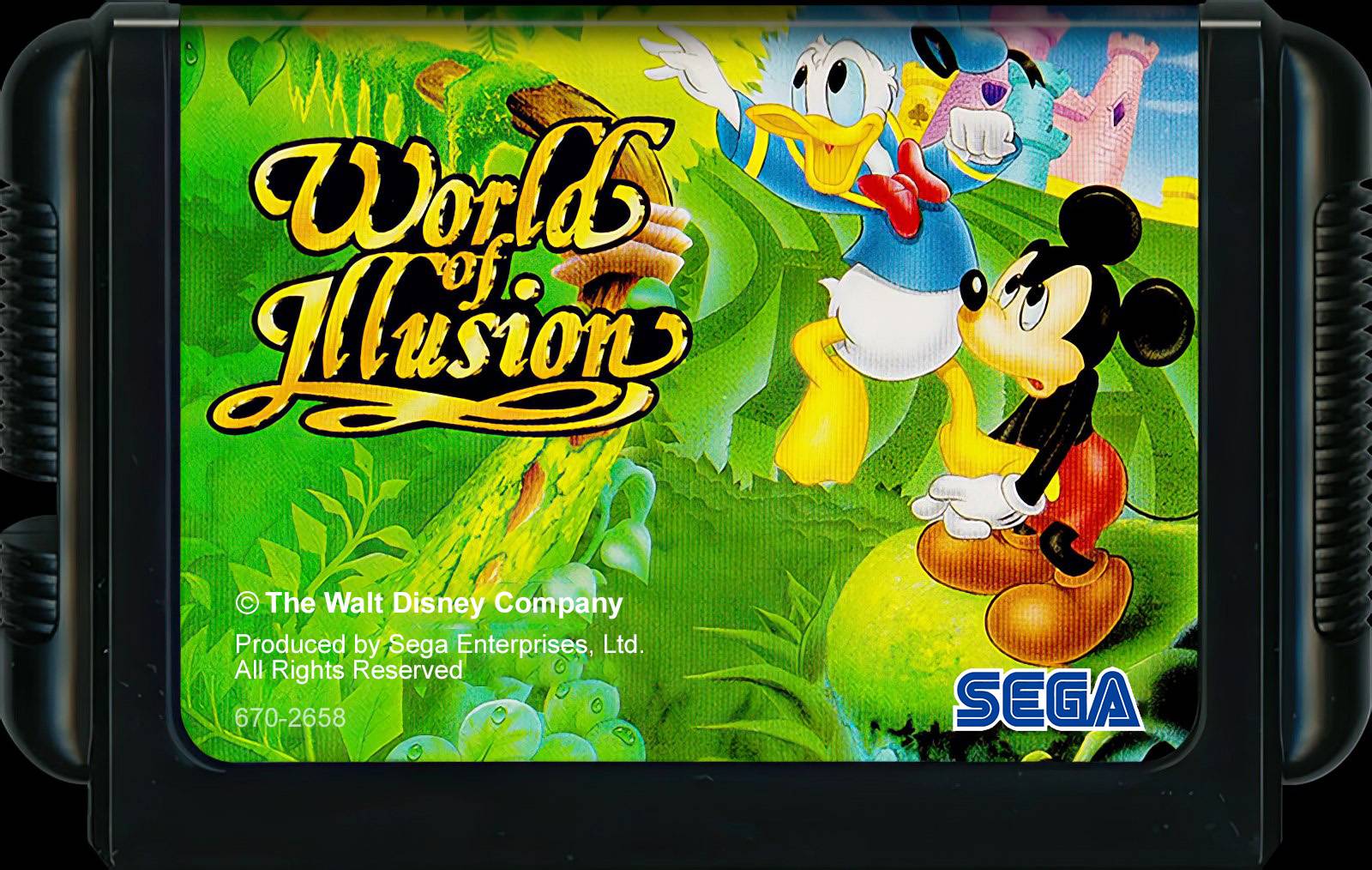 Лицензионный картридж World of Illusion Starring Mickey Mouse and Donald Duck для Sega Mega Drive